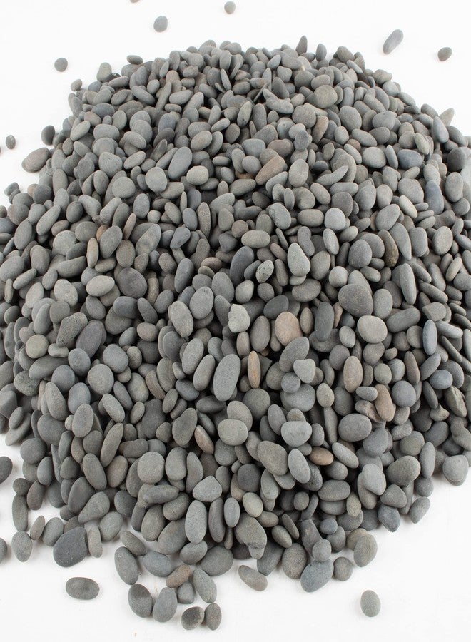 CJGQ Black River Rocks - 7lb Small Mexican Beach Pebbles for Succulents, Aquarium, Garden & Vase Decor - Image 1